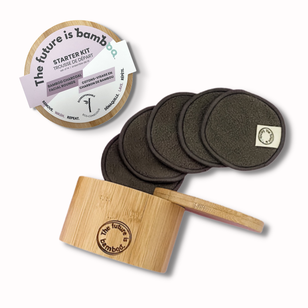 Bamboo Charcoal Facial Rounds - STARTER KIT