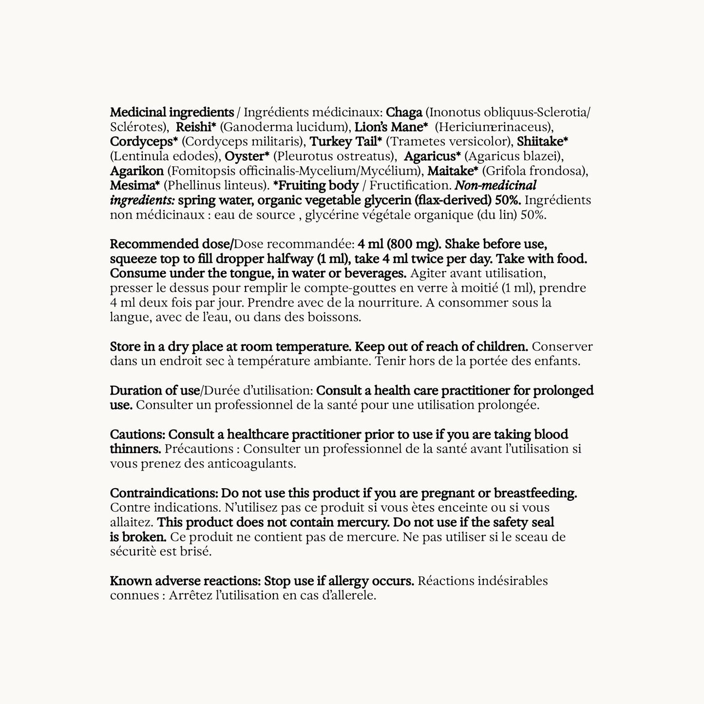 11:11 Super Multi-Mushroom Tincture Alcohol-Free