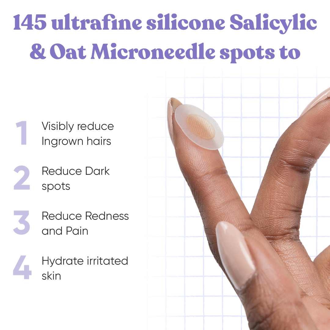 Salicylic & Oat Microneedle Spots - Treats Ingrown Hairs